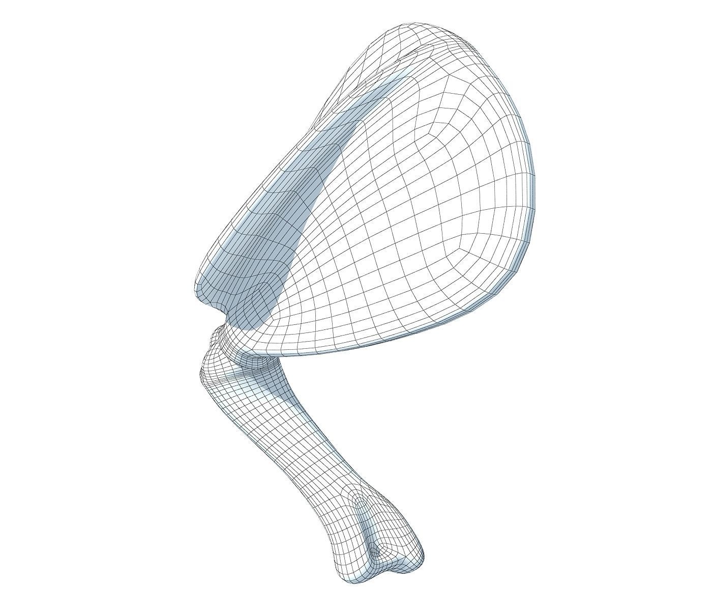 Animal Scapula Upper Bone 3D model_7