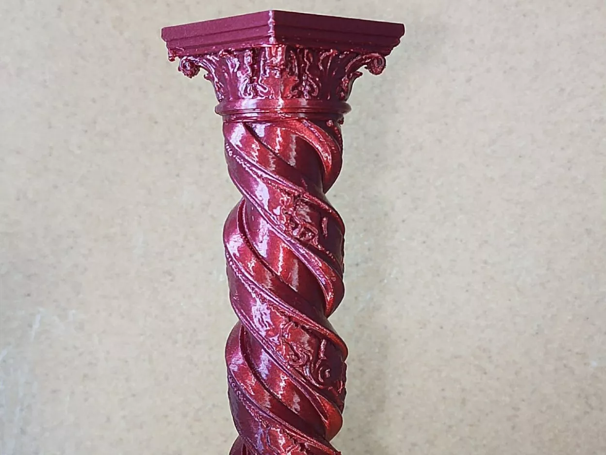Ornamental Spiral Corinthian Column - Fantasy Display Pedestal 3D print model