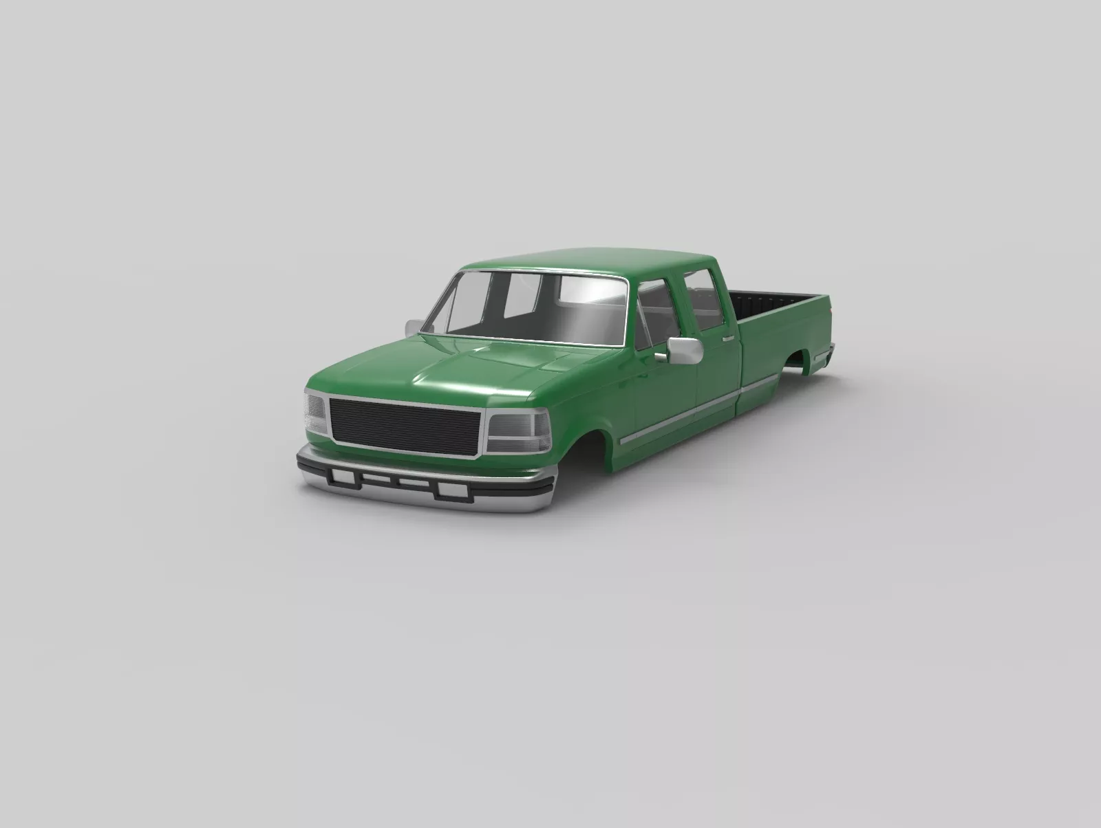 1992 f150 double Pickup Truck RC Body Shell 3D print model