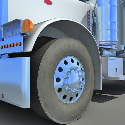 Heavy Tanker Truck 3D model_14