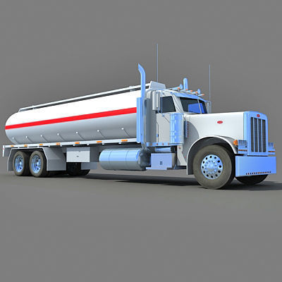 Heavy Tanker Truck 3D model_4