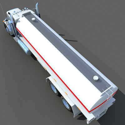 Heavy Tanker Truck 3D model_7