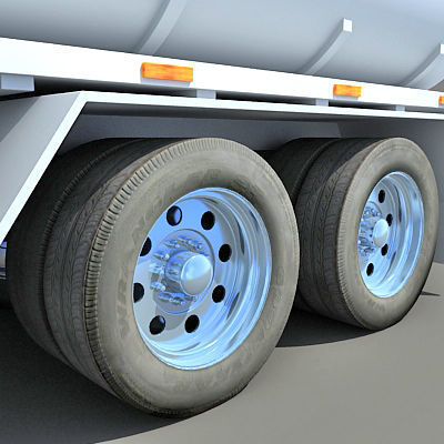 Heavy Tanker Truck 3D model_11