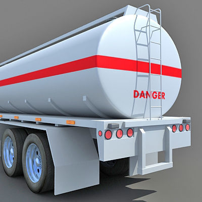 Heavy Tanker Truck 3D model_6
