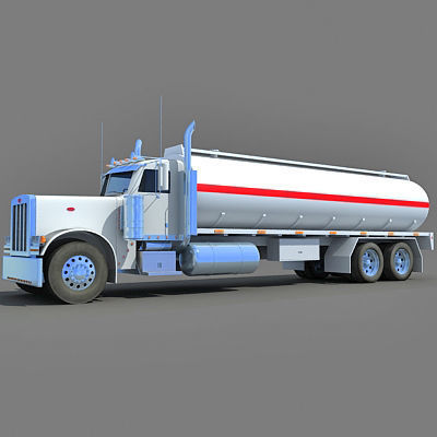 Heavy Tanker Truck 3D model_5