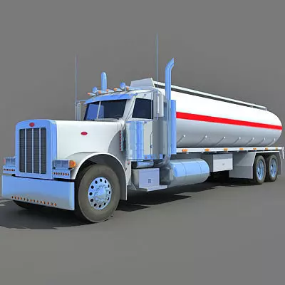 Heavy Tanker Truck 3D model_0