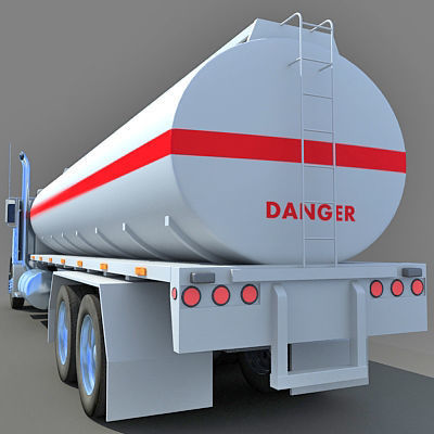 Heavy Tanker Truck 3D model_8