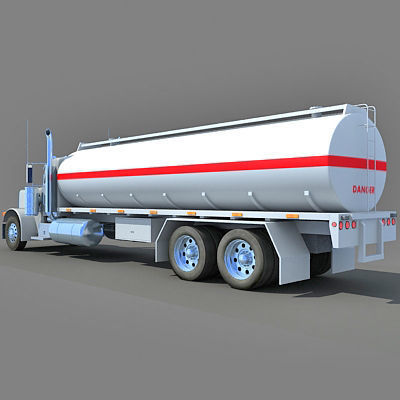 Heavy Tanker Truck 3D model_2
