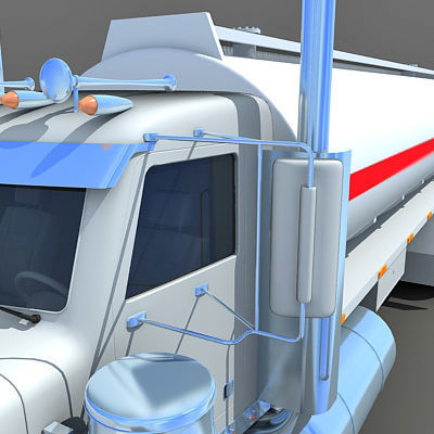 Heavy Tanker Truck 3D model_15