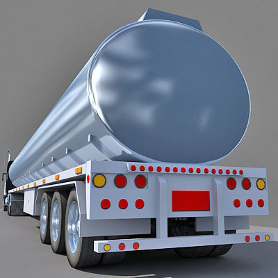 American Tanker Truck 3D model_6