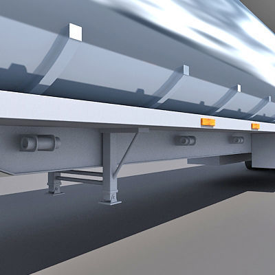 American Tanker Truck 3D model_12