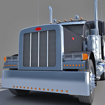 American Tanker Truck 3D model_13