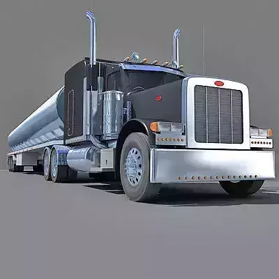 American Tanker Truck 3D model