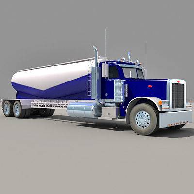 Blue Freightliner Truck 3D model