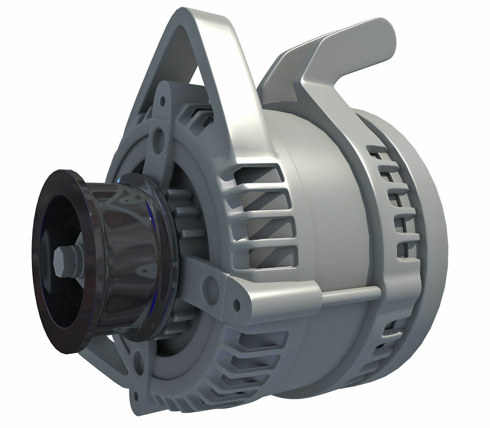 Automobile Alternator 3D model_2