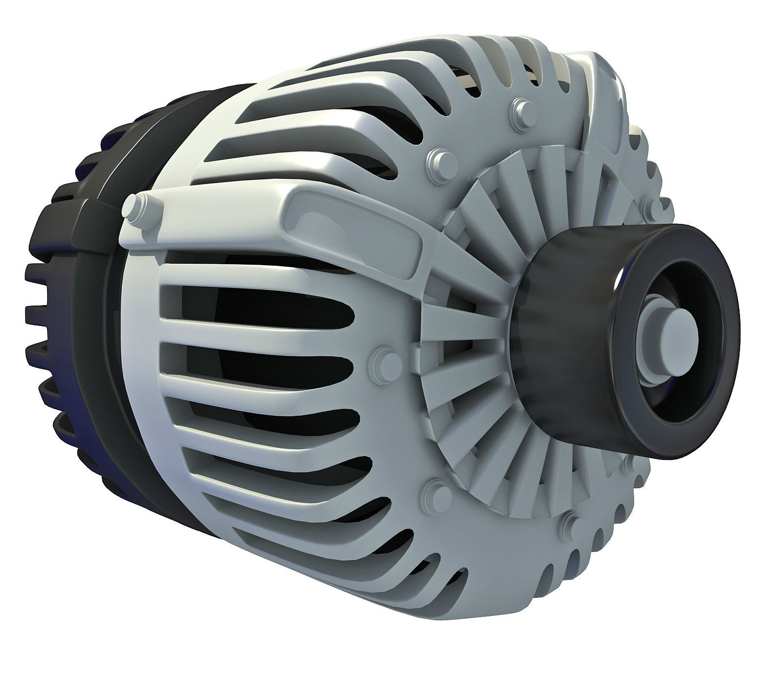 Automobile Vehicle Alternator 3D model_3