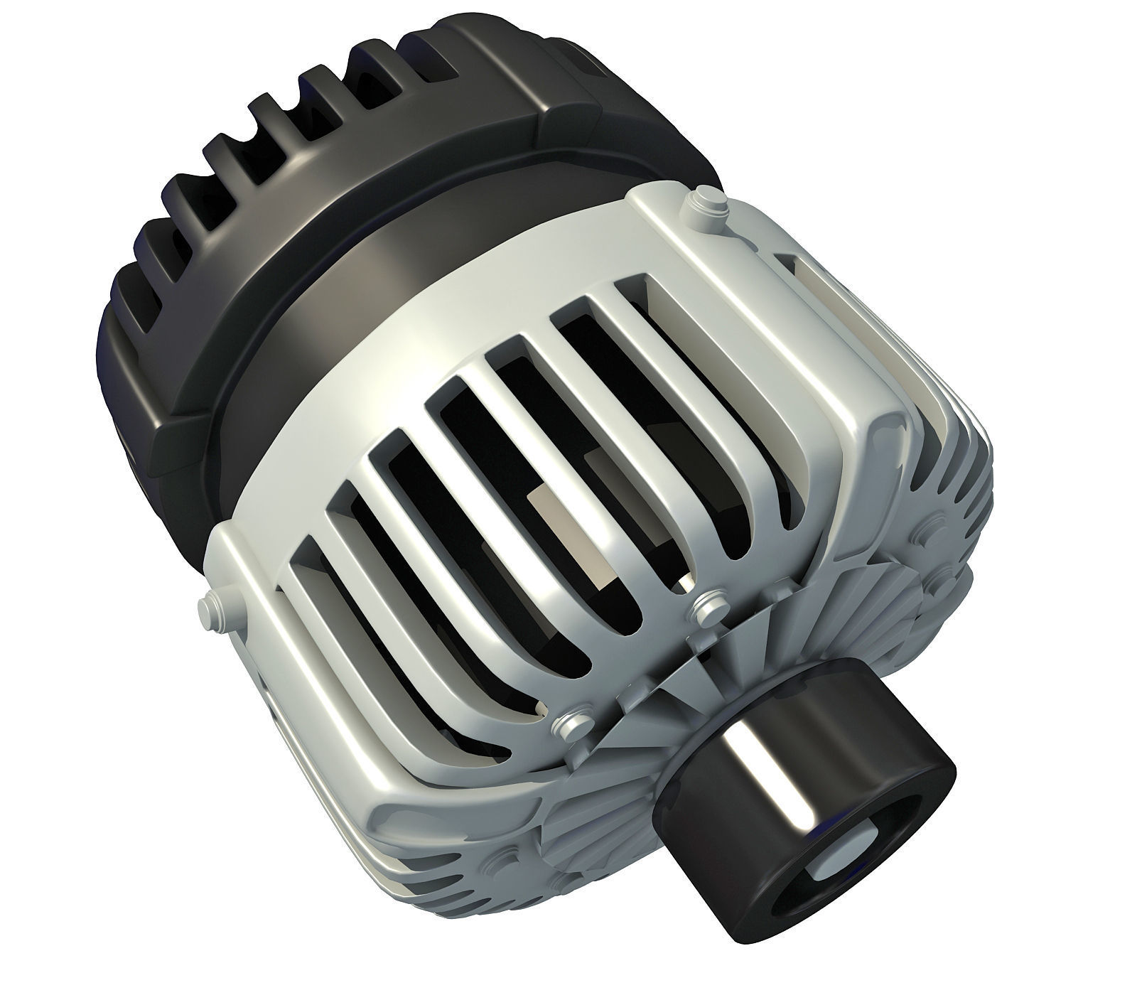 Automobile Vehicle Alternator 3D model_2