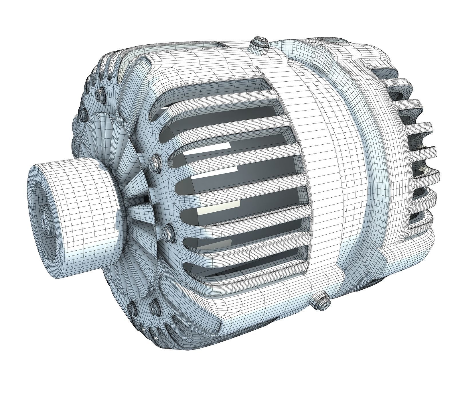 Automobile Vehicle Alternator 3D model_5