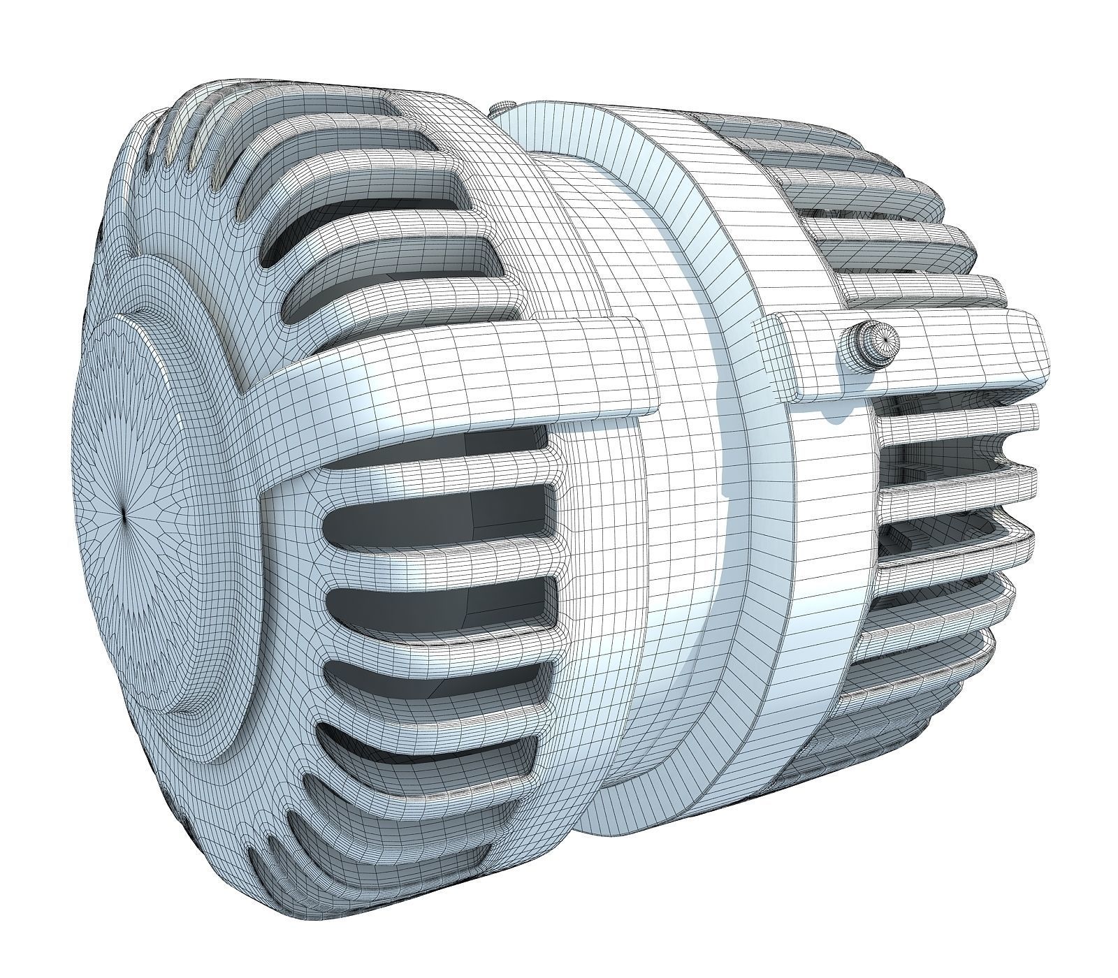 Automobile Vehicle Alternator 3D model_6