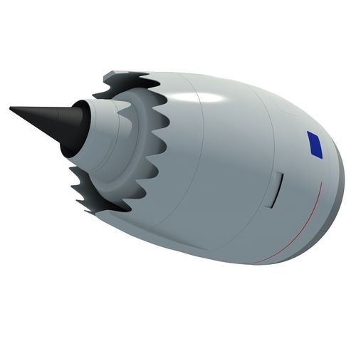 Jet Turbofan Engine 3D model