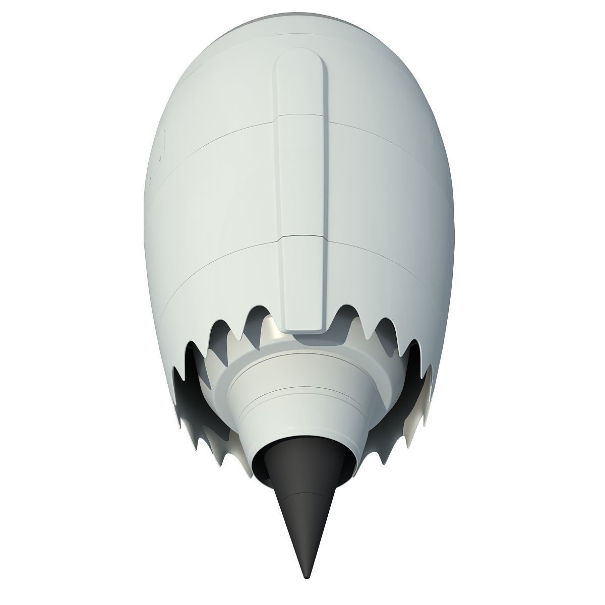 Jet Turbofan Engine 3D model_4