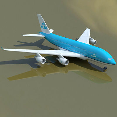 6 A380 Airline Textures 3D model_27