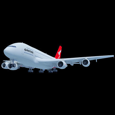6 A380 Airline Textures 3D model_17