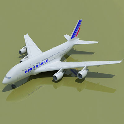 6 A380 Airline Textures 3D model_44