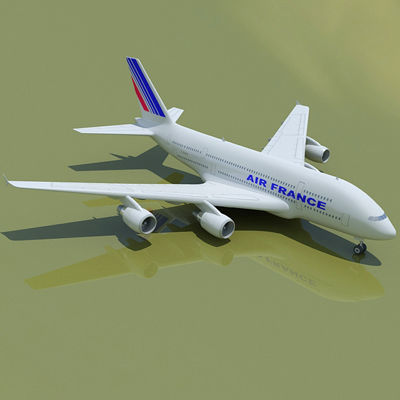 6 A380 Airline Textures 3D model_26