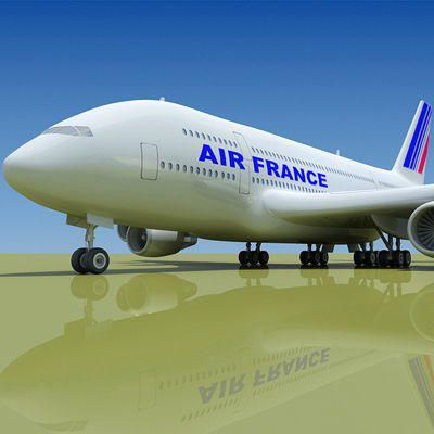 6 A380 Airline Textures 3D model_8