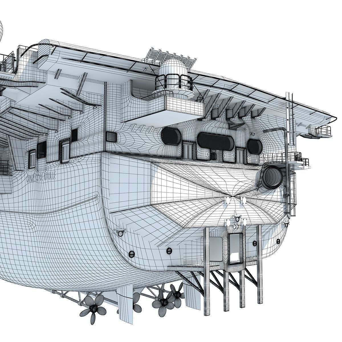 Set of Military Carriers 3D model_40