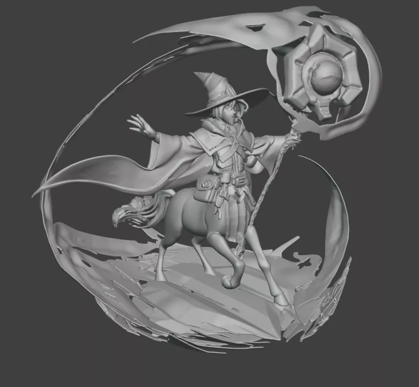 Centaur Wizard - DnD Model Free 3D print model