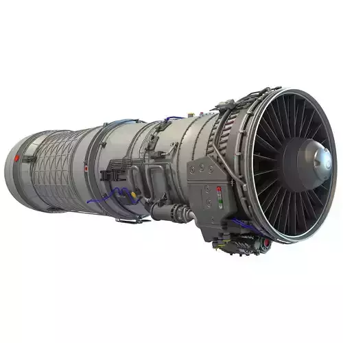 Military Afterburning Engine 3D model
