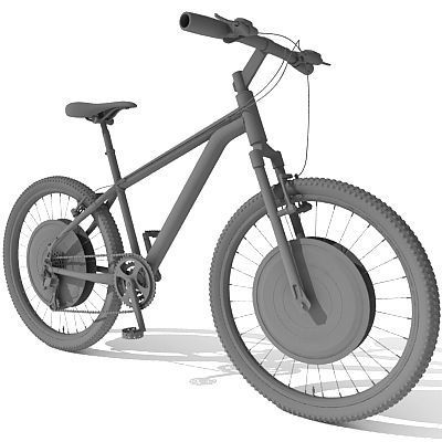 6 Textured Bicycles 3D model_65