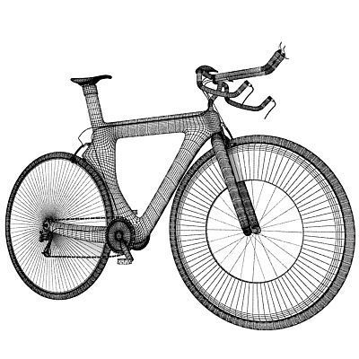 6 Textured Bicycles 3D model_38