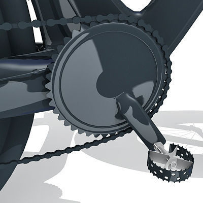 6 Textured Bicycles 3D model_68