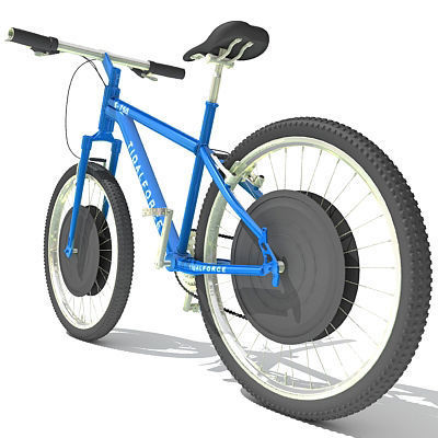 6 Textured Bicycles 3D model_55