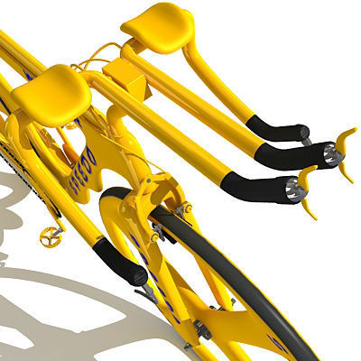 6 Textured Bicycles 3D model_33