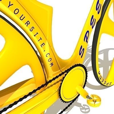 6 Textured Bicycles 3D model_43