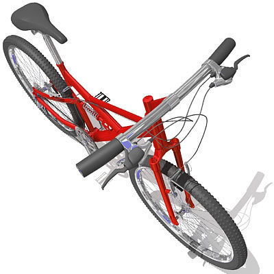 6 Textured Bicycles 3D model_51