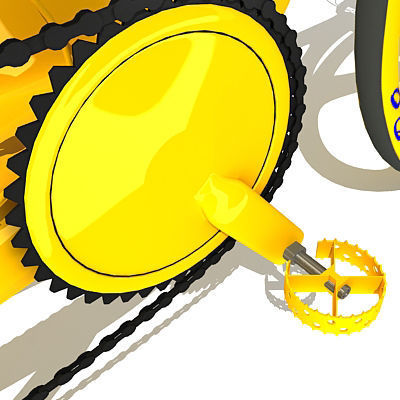 6 Textured Bicycles 3D model_64