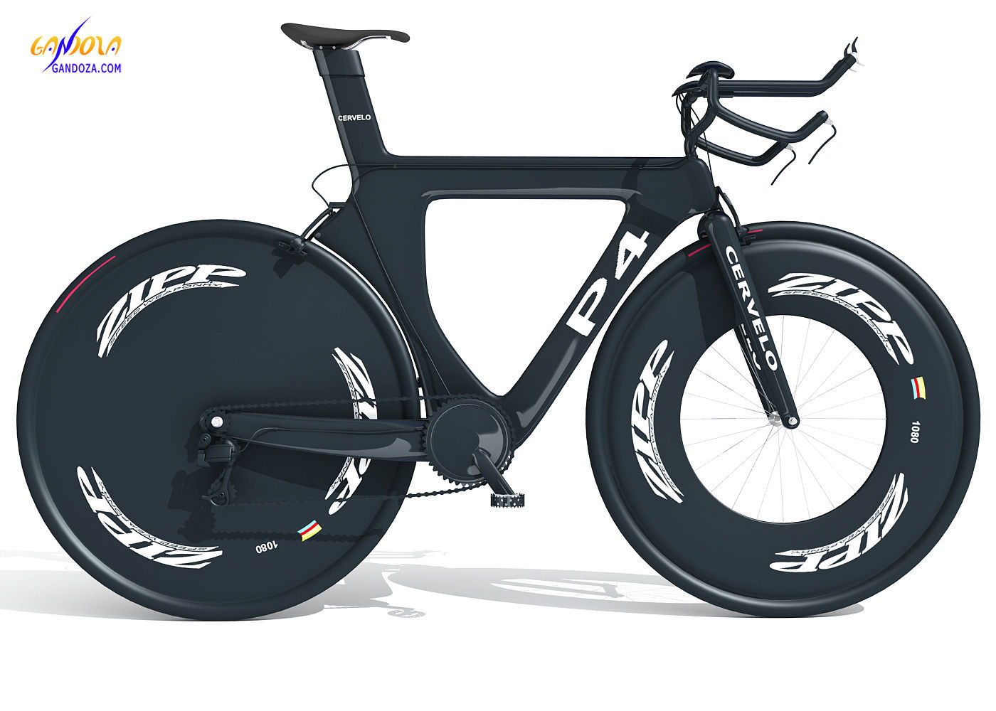 6 Textured Bicycles 3D model_66