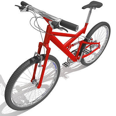 6 Textured Bicycles 3D model_29