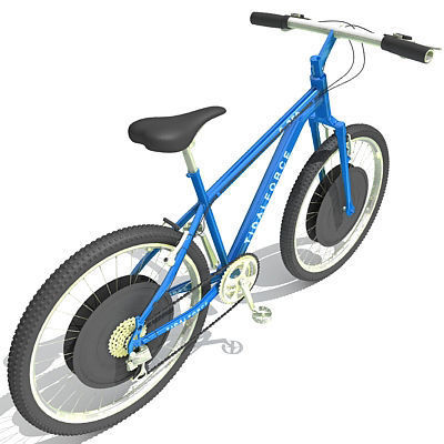 6 Textured Bicycles 3D model_11