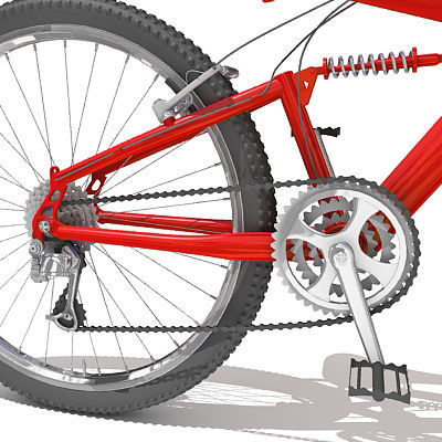 6 Textured Bicycles 3D model_19