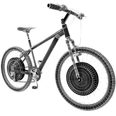 6 Textured Bicycles 3D model_58