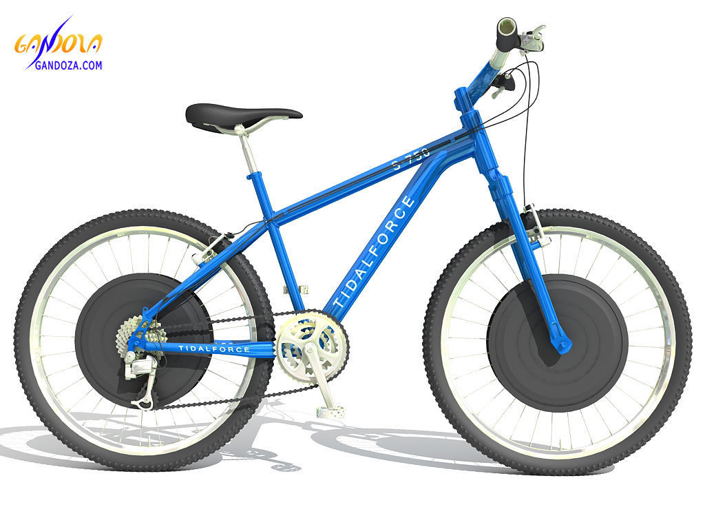 6 Textured Bicycles 3D model_45