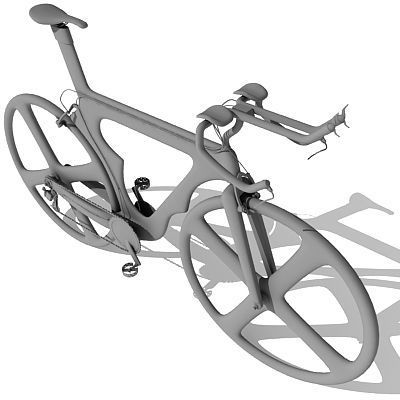 6 Textured Bicycles 3D model_44