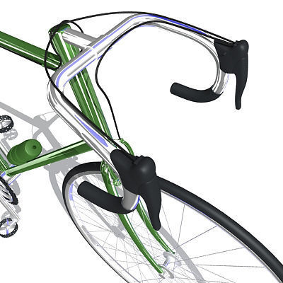 6 Textured Bicycles 3D model_47