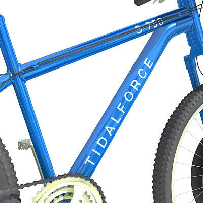 6 Textured Bicycles 3D model_46